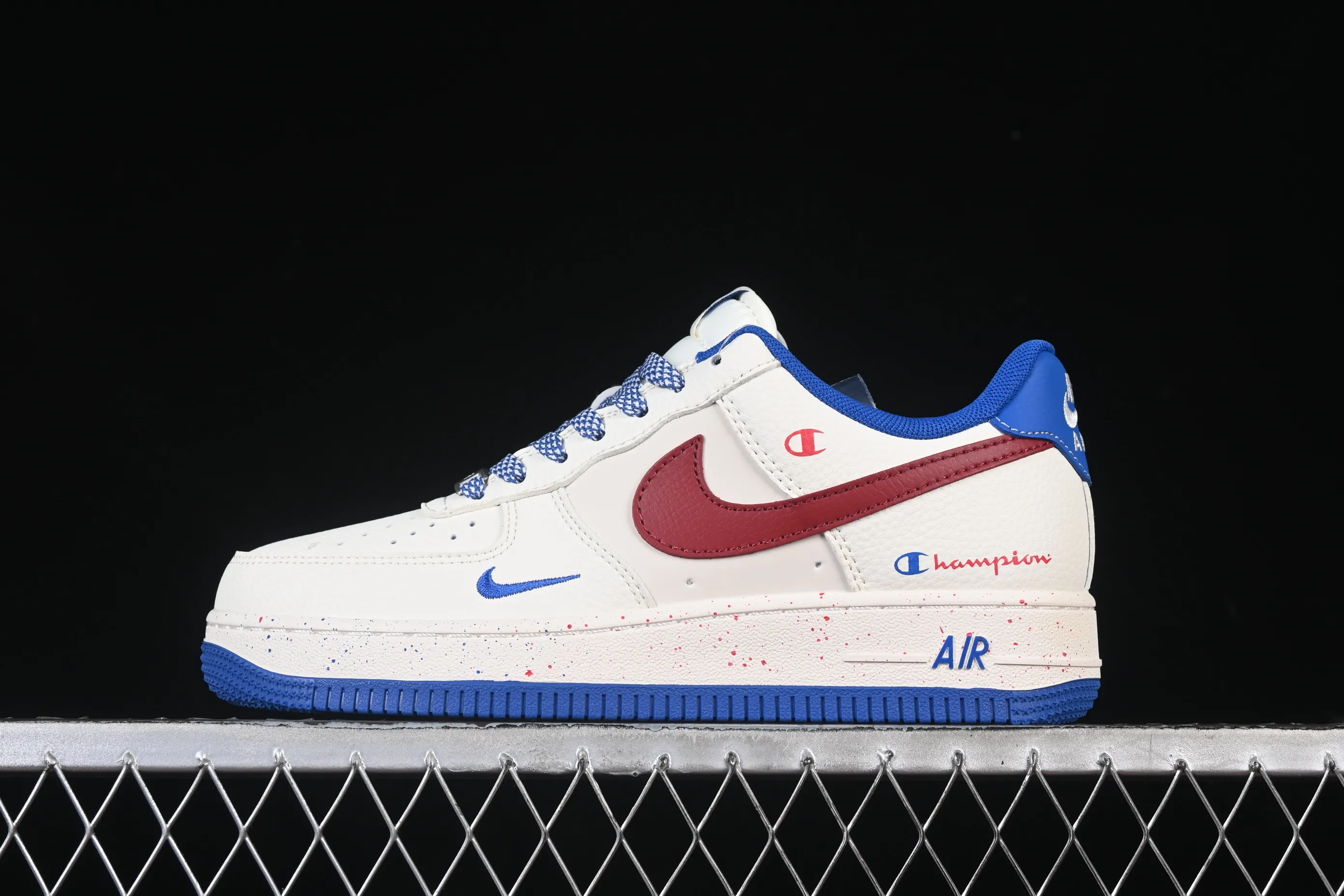 All categories Nk Air Force 1 Air Force series Nk Air Force 1 Low Air Force low top Nike Air Force 1'07 Low Champion joint beige blue red Air Force 1 low top casual sneakers QW5606-266